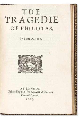 Daniel, Samuel (1562-1619) Certaine Small Poems Lately Printed: with the Tragedie of Philotas.